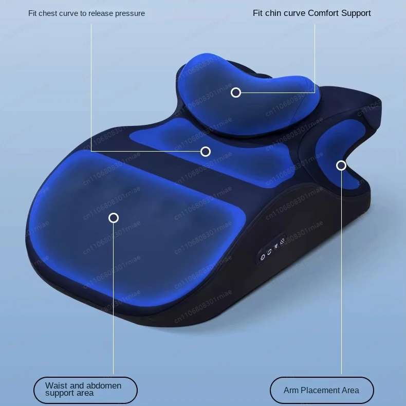 Design Neck Back Waist Abdominal Shiatsu Vibration Heating Lumbar Spine Electric Massage Pillow