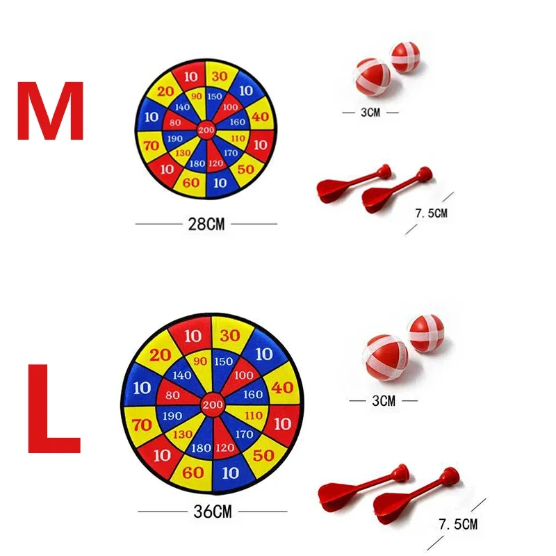 Juego de mesa de dardos de tela para niños, juguete de tiro deportivo con 2 bolas adhesivas, regalo de cumpleaños seguro de Navidad