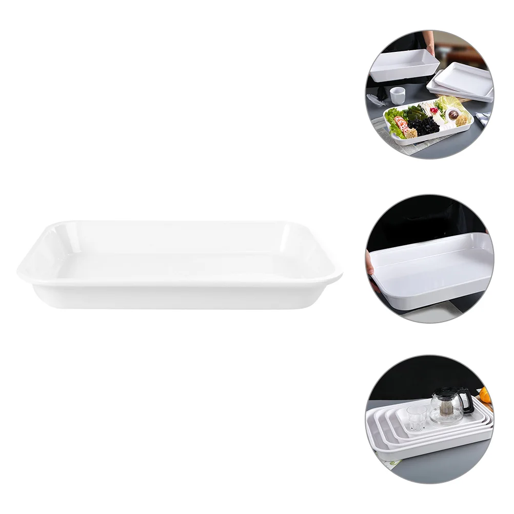 Tableware Tray Storage Serving Dishes Party Display Snack Platter Food Melamine Decorative Smooth Surface Entertaining