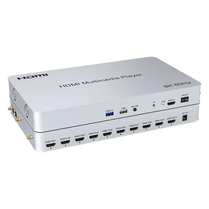 

8K@60Hz 10-Ways HDMI Media Player 8K HDMI Signal Source