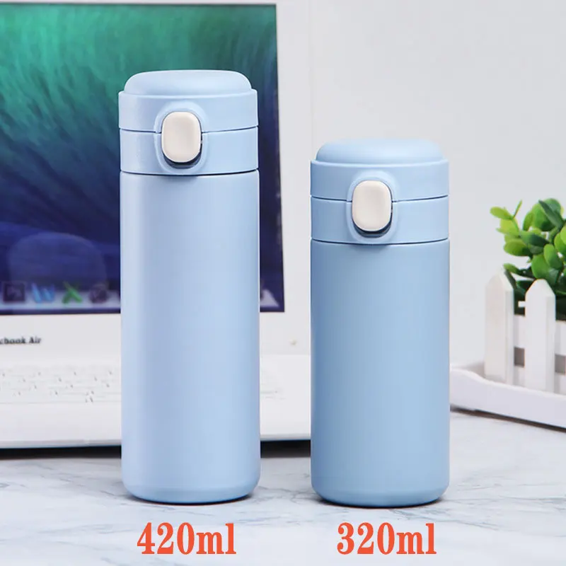 Leak Proof Vacuum Thermos Portable DIY CStainless Steel Water Cupustomized Name Photo Business Use Customized Logo Drinking Cup