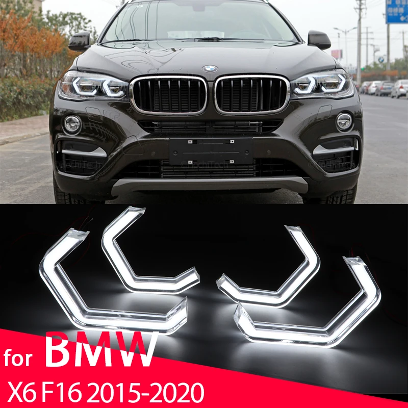 

M4 Concept Style DTM LED White Angel Eye Kit for BMW X6 F16 15-20 sDrive35i xDrive35i xDrive50i Accessories