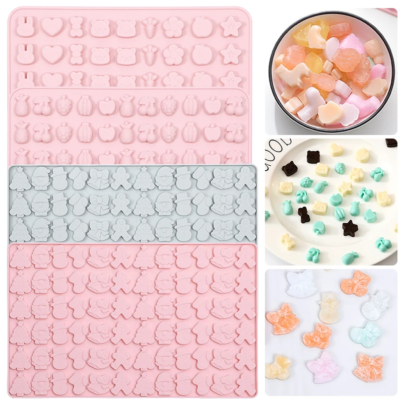 FAIS DU Christmas Fudge Chocolate Cake Mold Gummy Silicone Chocolate Mold Cake Biscuit Baking Mould Cake Decorating Tools