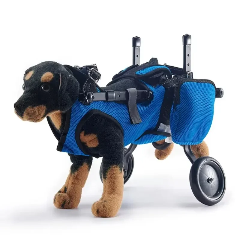 Adjustable Dog Wheelchair Hind Limb Hind Leg Disabled Pet Cat Dog Mobility Aid Trolley Legs Rehabilitation Light Pet Walk Tools