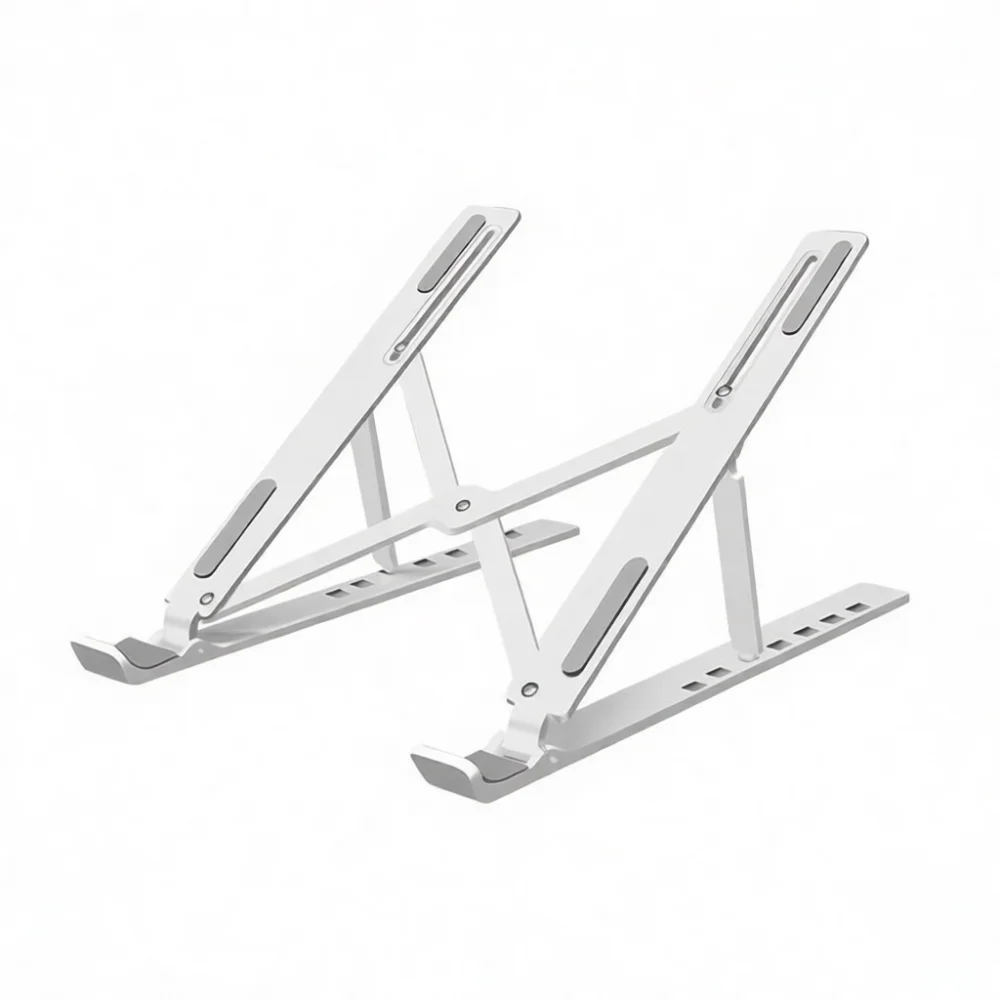 Aluminum Laptop Stand Foldable Notebook Holder Cooling Riser Ergonomic Desktop Mount Base Portable Metal Support For Students