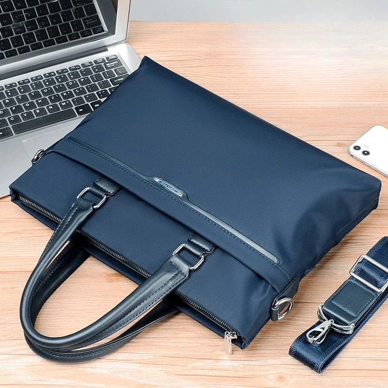 Men Briefcase Business Commuting Office Bag Waterproof Large Capacity Oxford Leather Bags Women Messenger Bag Men Сумка Maleta