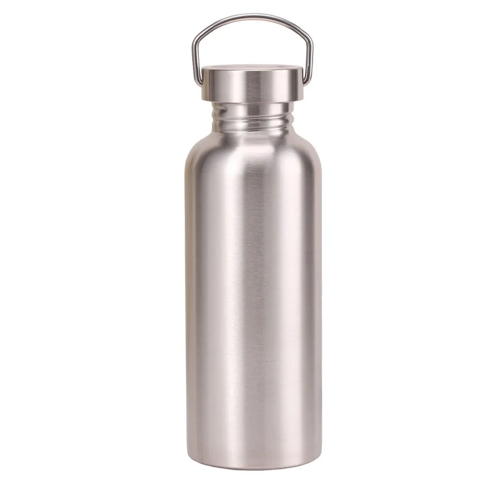 Stainless Steel Thermos 1000ml/600ml Single Layer Water Bottle Reusable and Environmentally Friendly Dishwasher Safe/single Cup