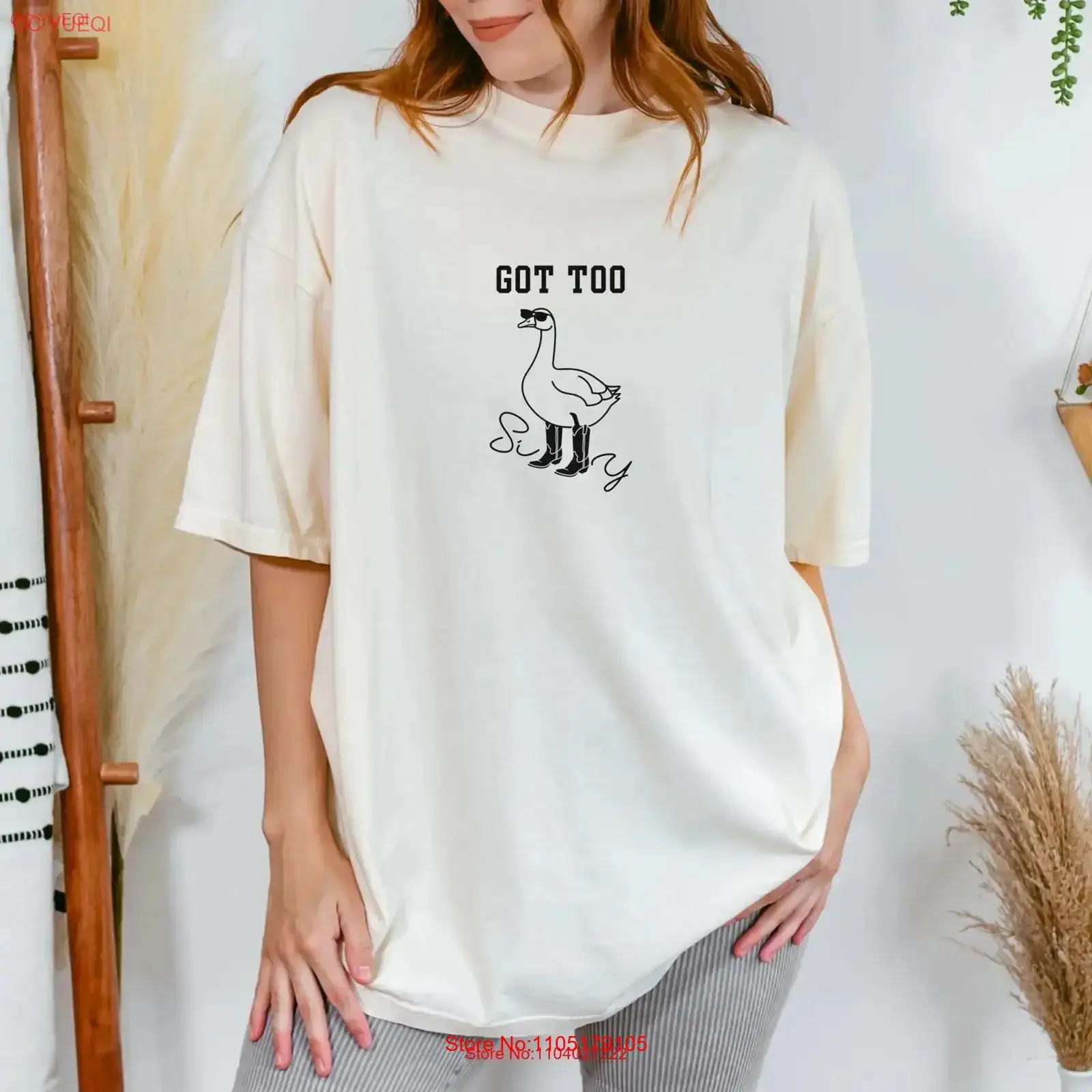 

Футболка Silly Goose One On The Loose Got Too Забавная винтажная стираная модная слегка повседневная мужская универсальная дизайнерская одежда