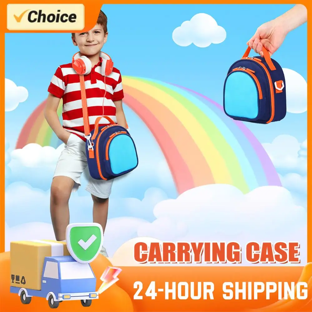 For Yoto Mini (2024 Edition) Storage Bag Card Holder Organizer Bag w/ Shoulder Strap for Audio Player & Headphone Accessories