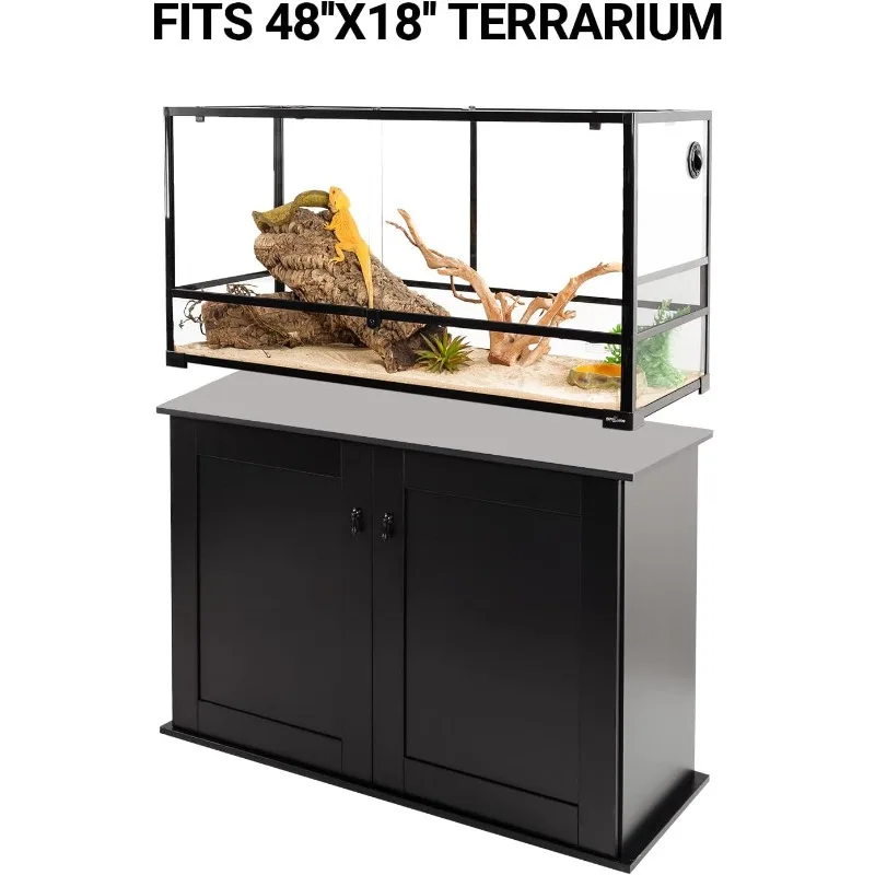 Dierentuin Reptiel Aquarium Terrarium Houten Standaard En Kast Met Verstelbare Plank