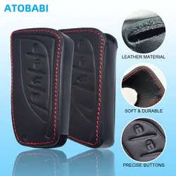 Leather Car Key Cover For Lexus RX350 2023 LX600 ES250 2022 UX200 LS500 2021 LC500h GX460 Smart Remote Fobs Case Auto Accessory