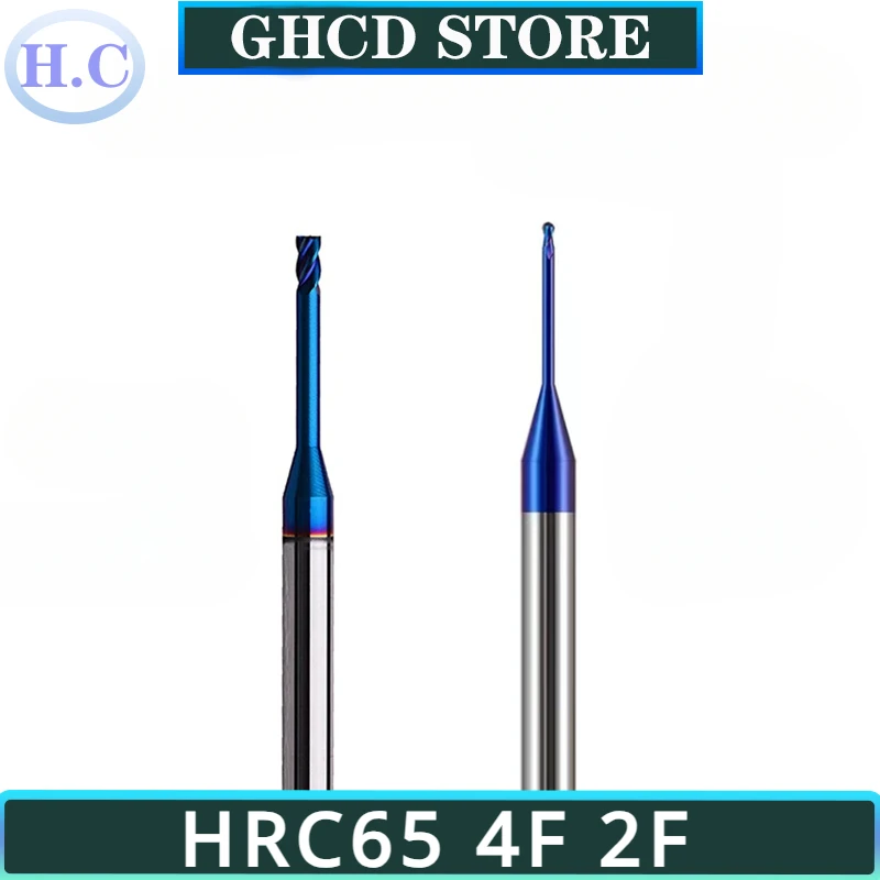 

HRC65 4 Flutes 2 Flutes Deep Groove Tungsten Carbide End Mills Long Neck Milling Cutters CNC End Mill for Steel Extra Long Flute