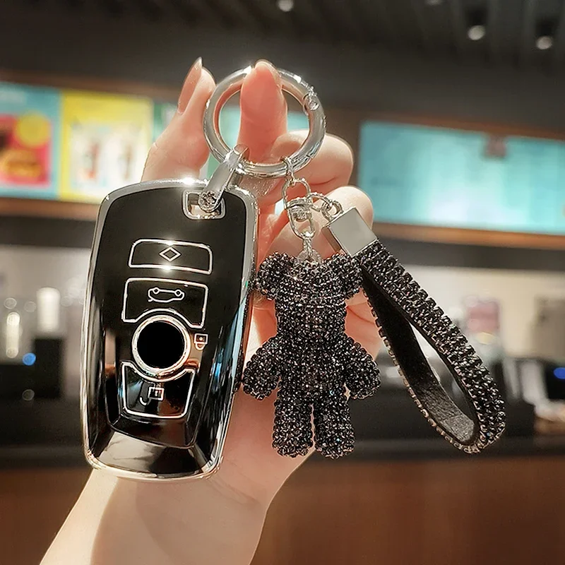 Car Key Case Cover Fob For BMW 1 3 5 7 Series F10 F30 F20 F34 F31 F11 F15 F25 G20 X1 X5 X3 X6 X7 M3 M4 Fashion TPU Car Key Bag
