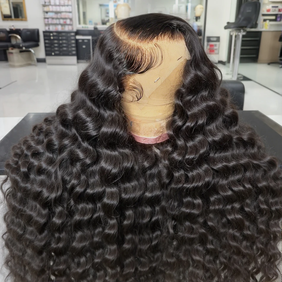 Loose Deep Wave Wig Lace Wigs 100% Human Hair 13X4 13X6 250 Density 40 Inches Brazilian Human Hair Wig 13X6 Loose Deep Wave Wig