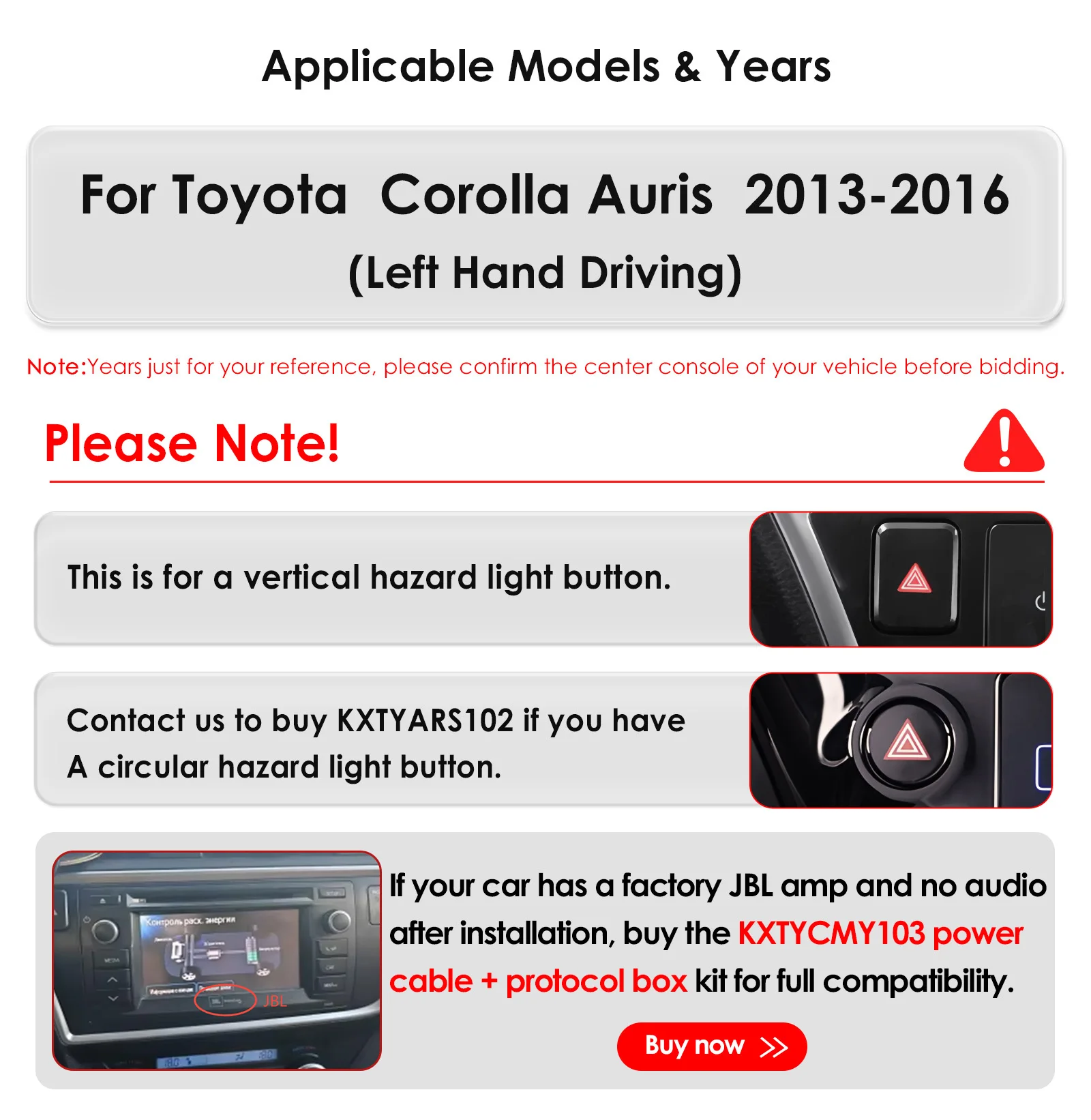 Hizpo 8Core 2Din Android Auto Multimedia GPS Player Für Toyota Corolla Auris 2013-2016 AI Carplay 4G 360Kamera durch Snapdragon6115 – Detail 4