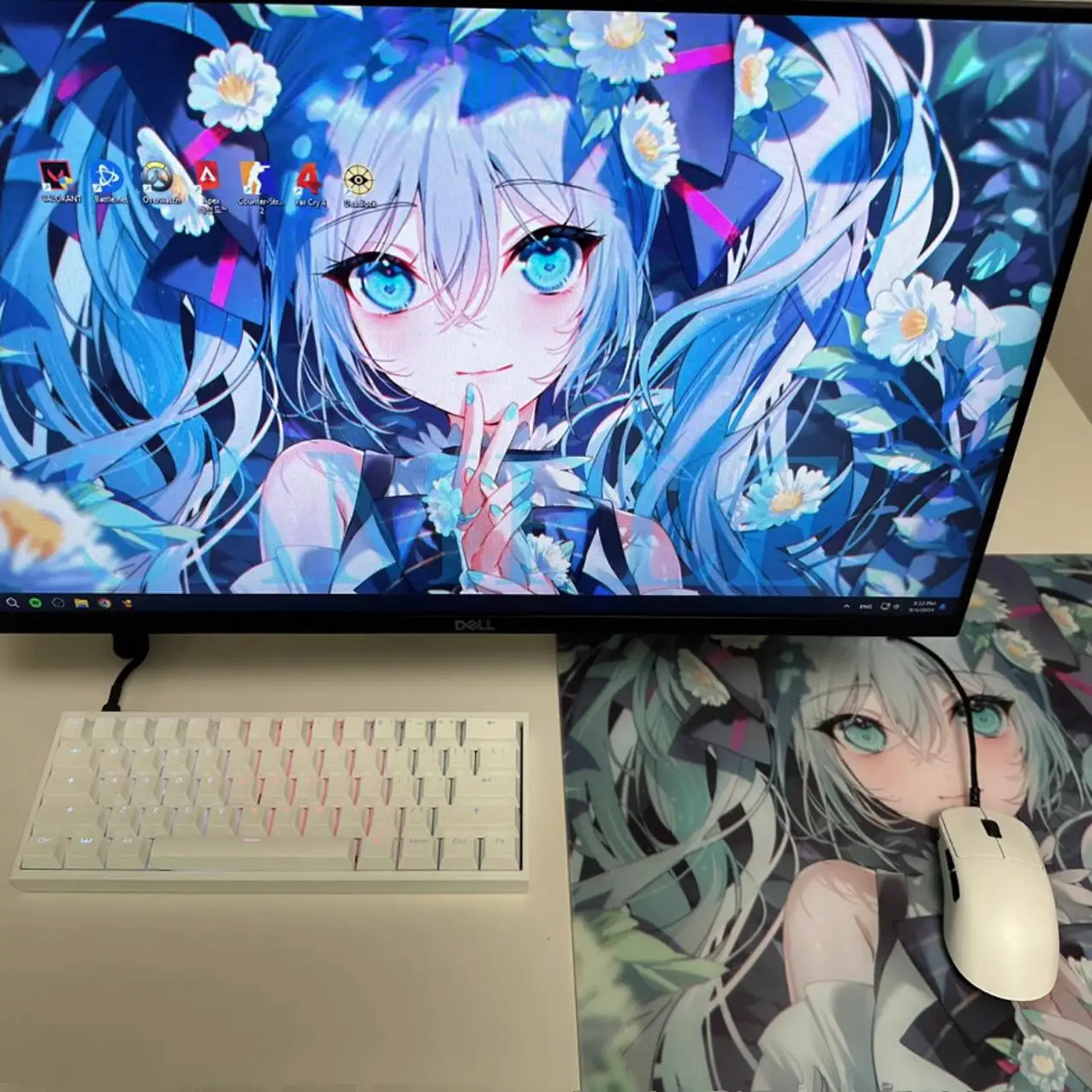 Imagem -04 - Miku-e-sports Fps Vidro Temperado Mouse Pad Gorila Copiar Wallhack4.0