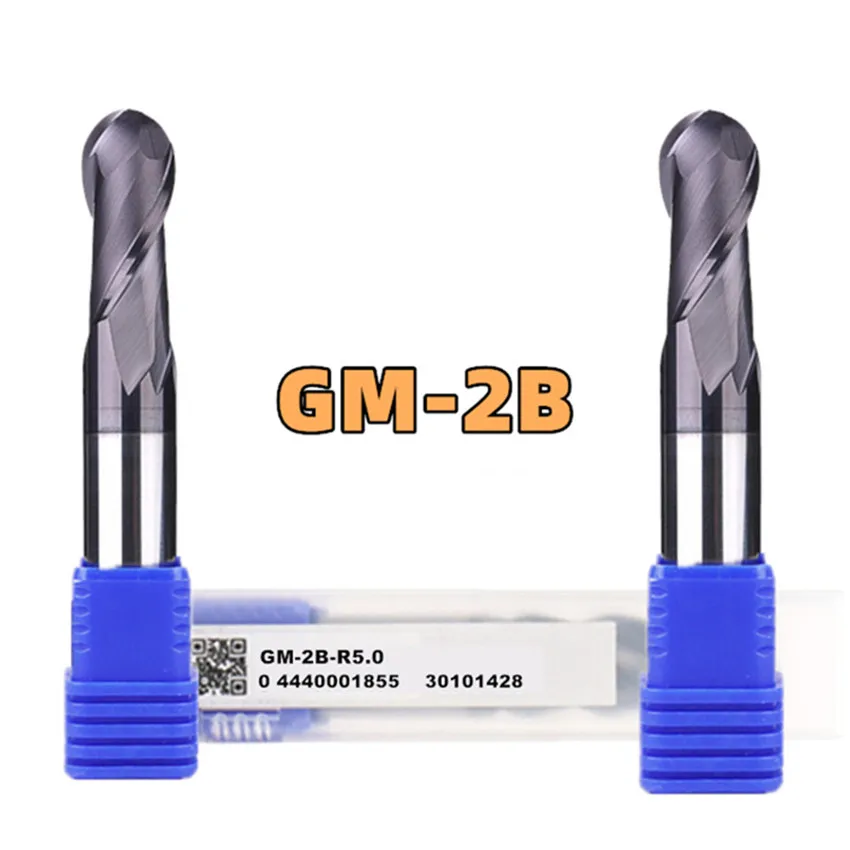 ZCC.CT GM-2B-R0.5/GM-2B-R0.75/GM-2B-R1.0/GM-2B-R1.25/GM-2B-R1.5/GM-2B-R1.75/GM-2B-R2.0 Two flutes Ball End Mill 1pcs/box