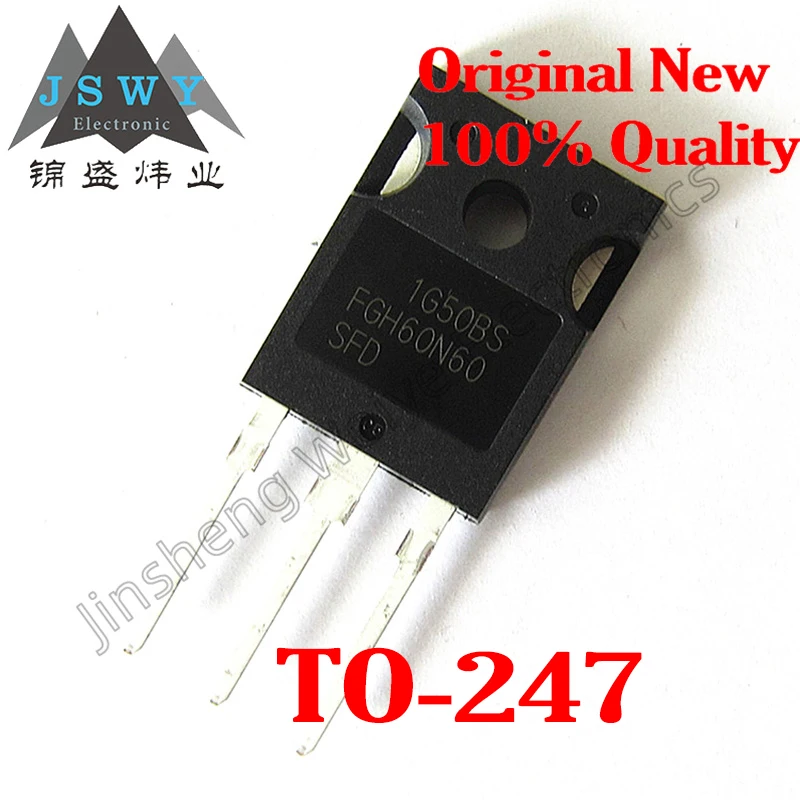 3PCS FGH60N60SFD FGH60N60SMD FGH60N60 TO-247 New and Original Inverter Inverter Welder Single Tube 60A 600V In Stock