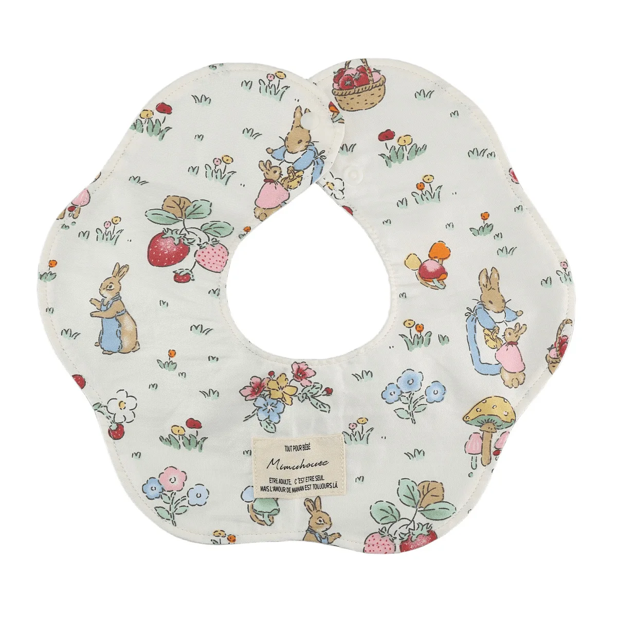 New Korean Style Baby Waterproof Petal Bibs Infants Cotton Feeding Saliva Towel Newborn Toddler Soft Burp Cloth For Cute Kid Bib