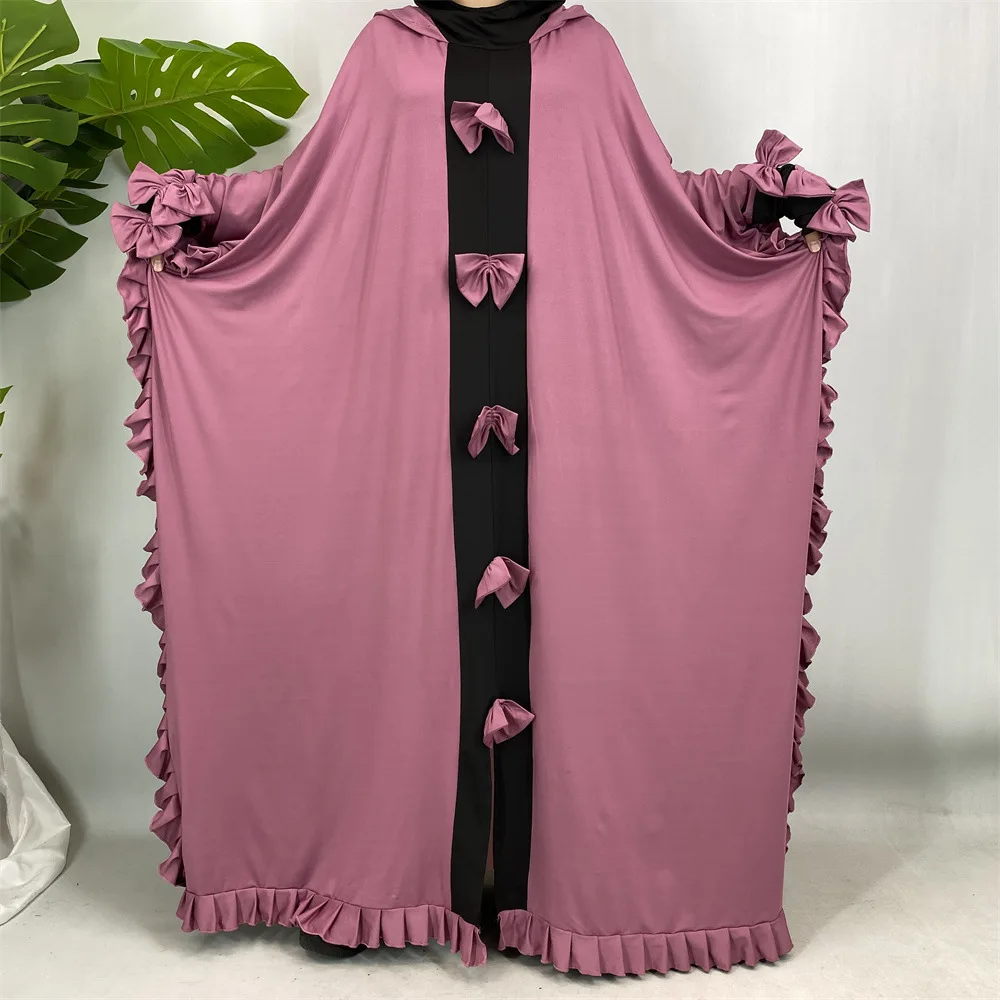 

Ид Бант Абая Мусульманское Женское Платье Джеллаба с Капюшоном Абая Турция Кафтан Kebaya Кафтан Марокаин Femme Robe Ramadan Islam Jalabiya