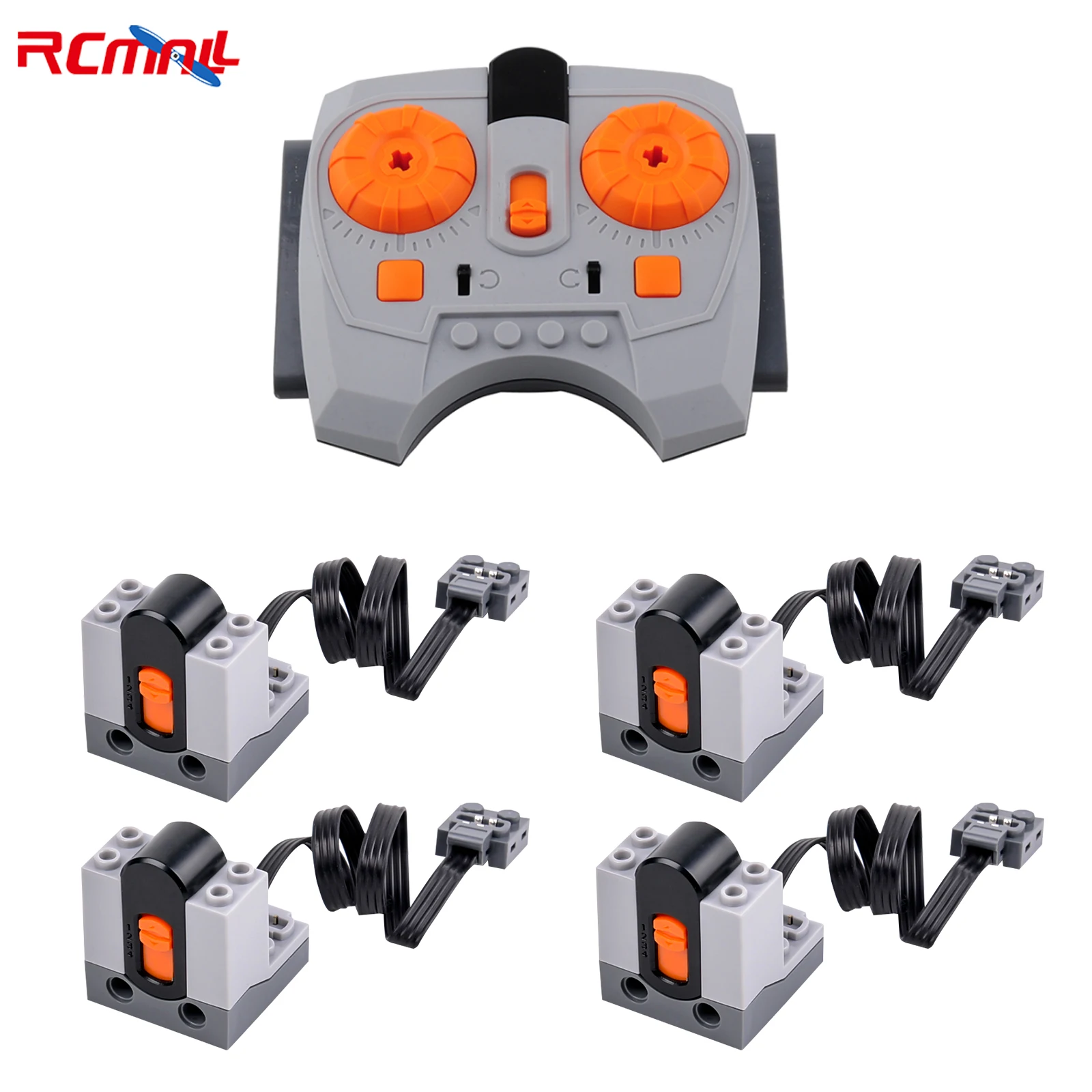 Infrared Speed Control Remote Controller with 4pcs IR Receiver Compatible with Legoeds Power Group MOC Technology PF Blocks