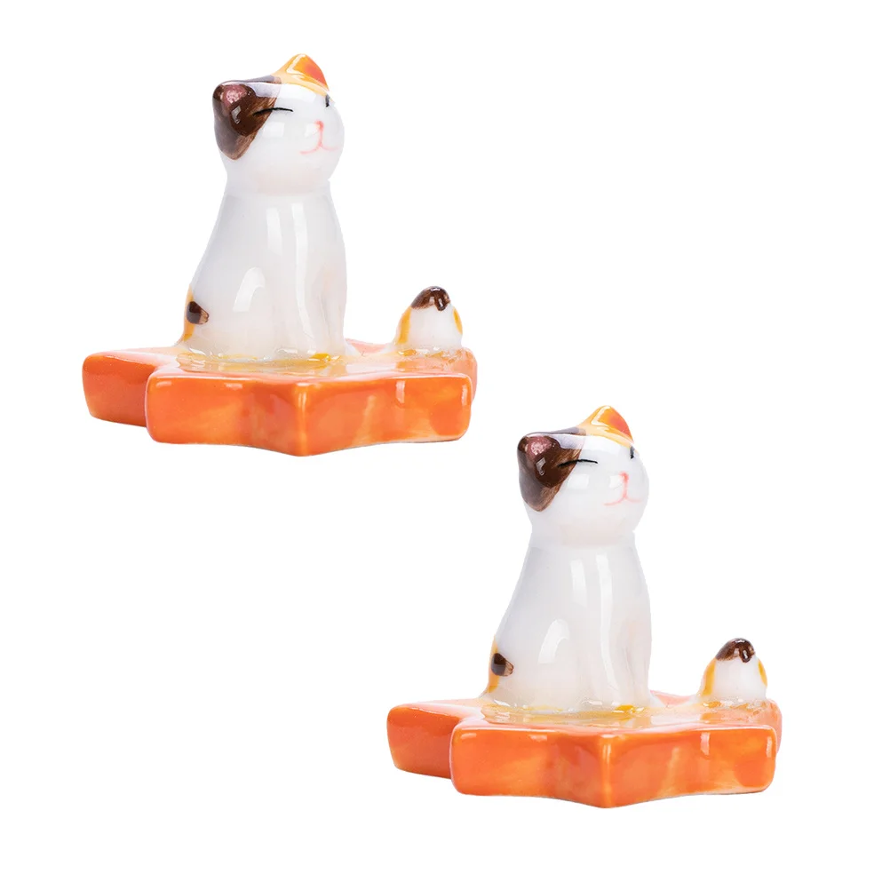 2 قطعة حامل عيدان السيراميك حسن المظهر شعور أنيق حفلة مأدبة المنزل استخدام مواد ذات جودة طويلة الأمد