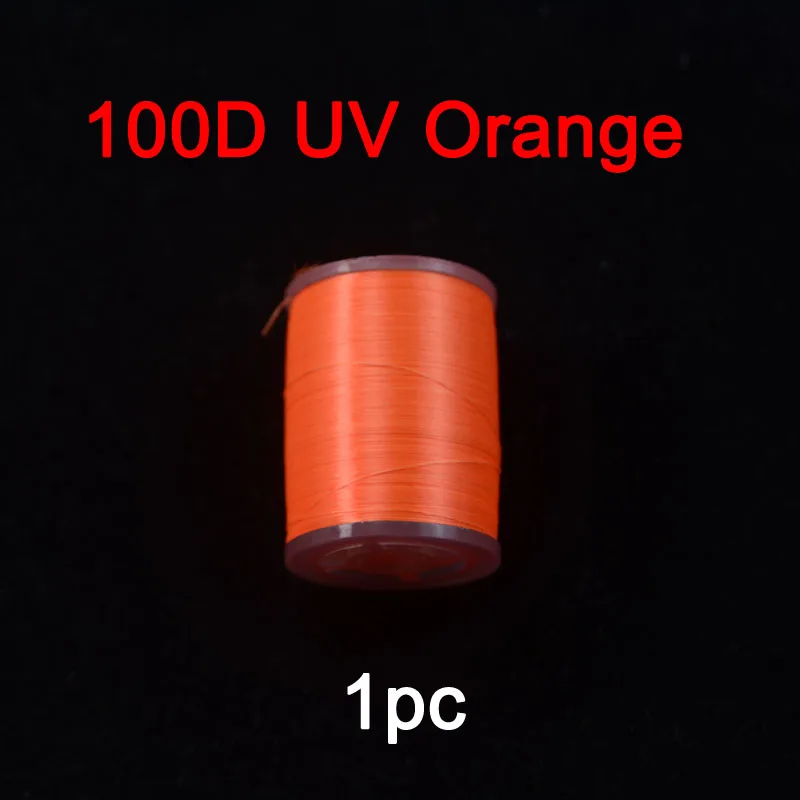 CONTEMPLATOR 1pc 100D/200D Fios de amarração de mosca forte 330 jardas Fio UV torcido Bobina padrão Amarrando Ninfa Moscas secas Iscas Iscas