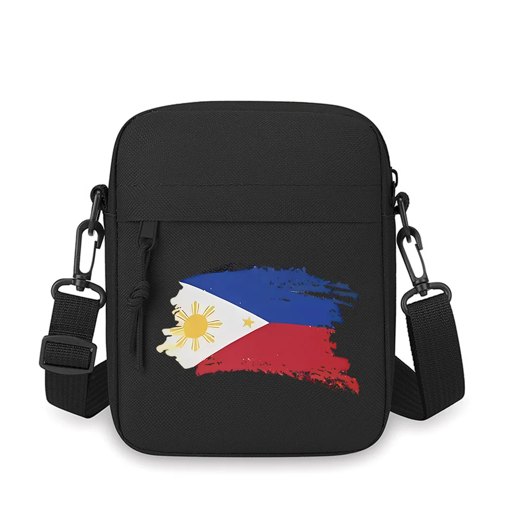 

Flag design sun star triangle Men Crossbody Bag Single Shoulder Women Cartoon Anime Film Printing Design Unisex