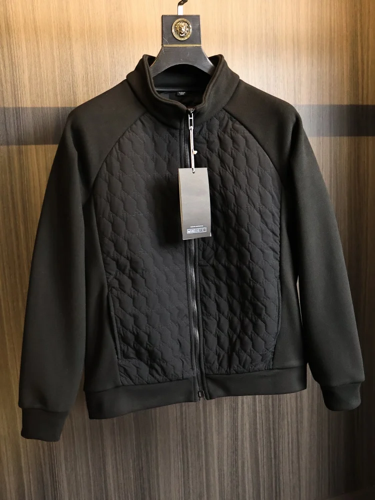 

Теплая повседневная мужская хлопковая куртка с воротником-стойкой, стеганая внутренняя часть, осенне-зимняя верхняя одежда, подходит для Faion Urban