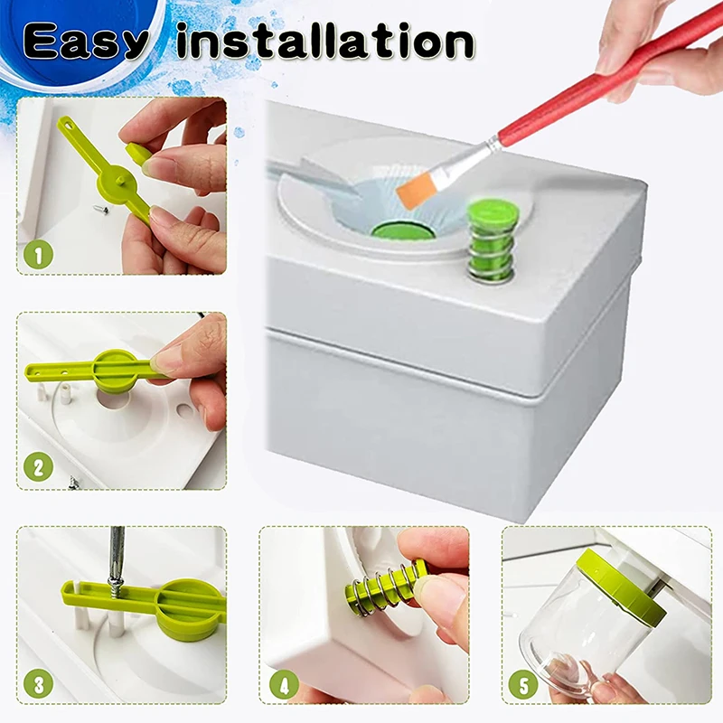 Multifunctional Paint Brush Cleaner with Brush Holder Leak-Proof Watercolor Brush Washer for Classroom Student Art Kits Tools