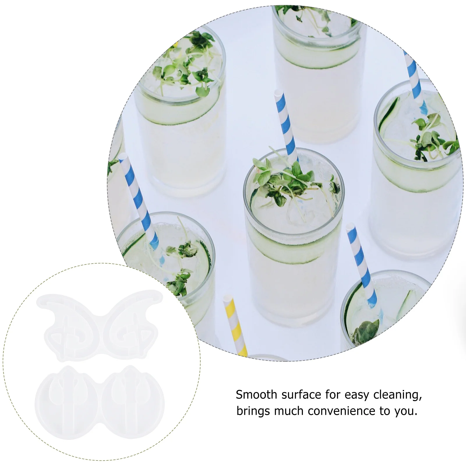 2 قطعة قوالب القش توبر لتقوم بها بنفسك قوالب السيليكون لصياغة الراتنج قوالب الديكور القش لتقوم بها بنفسك أدوات صنع الهدايا قالب من السيليكون