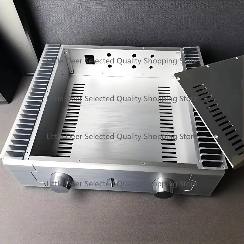 

Custom Stainless Steel Sheet Metal Amplifier Aluminum CNC Machining Audio Hifi Electronic Speaker Accessories Boxes