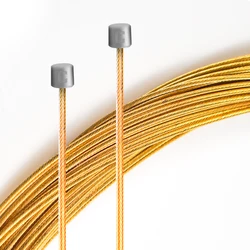 CNC Gold Bike Shift Cable Line 2100/2500/3000/3500mm MTB Road Bike Brake Inner Cable 1700/2100/2800mm