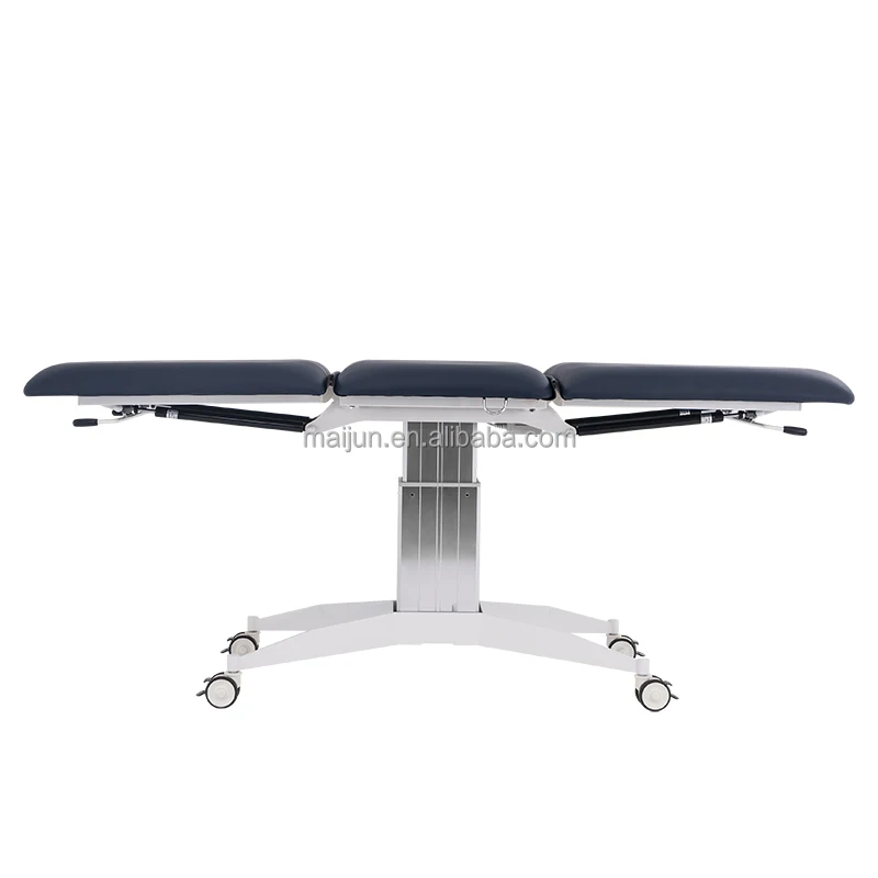 Foldable examination table  furniture spa bed one motor three fold/section electric treatment table