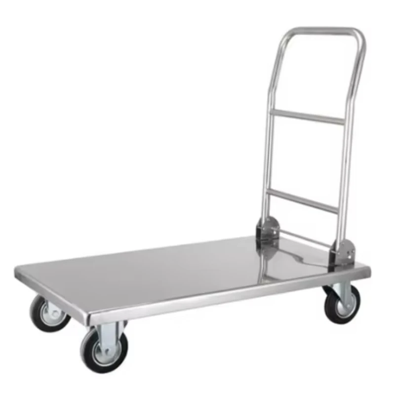 

New Heavy duty Four Wheel Duty Large Vehicle Small Driver Foldable Platform Vehicle Cart Small Driver Cart