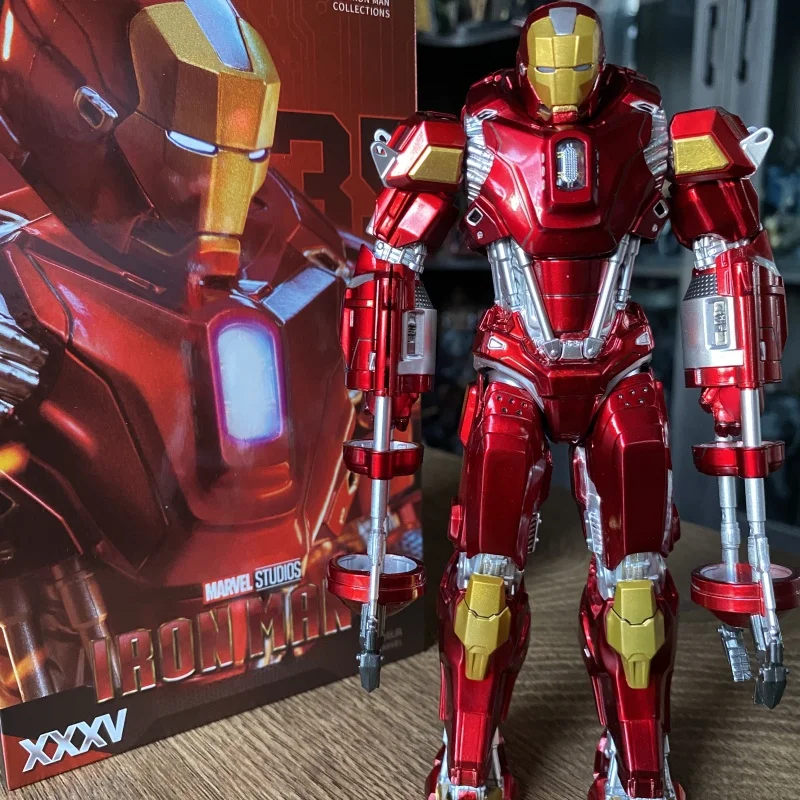 Original Iron Man MK47 Ultimate Armor MK35 สีแดงSnapper MK30 Iron Patriot MK17 MK21 Marvel Legends Action Figureเก็บของเล่น