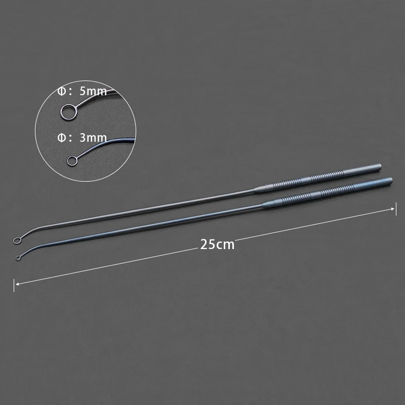 Pistola de aleación de titanio para Micropituitary Curette, pelacables, recto, en miniatura