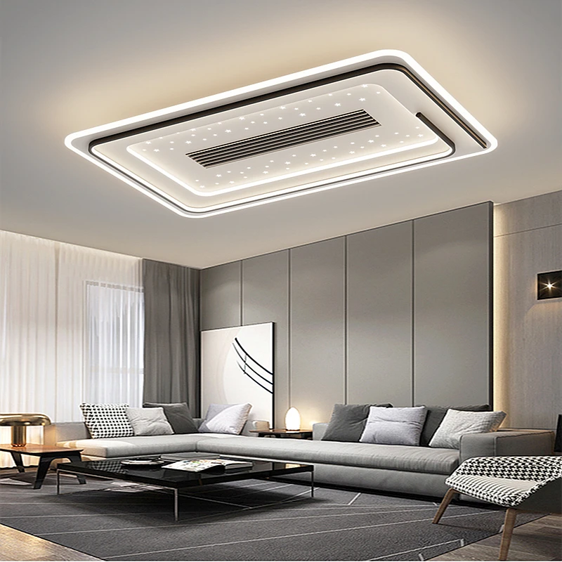 Modern Luxury LED Ceiling Light Nordic Creative Fan Lamp Living Room Dining Room Decor High Wind Fan Light Hotel Villa Lighting