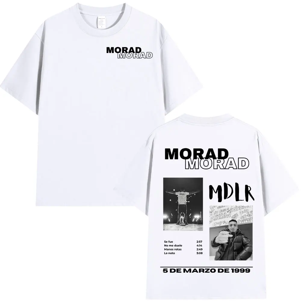 Rapper Morad MDLR Tour Album T Shirt Men's Women High Quality Cotton Tee Shirt Fashion Hip Hop Short Sleeve T-shirts Streetwear image 4