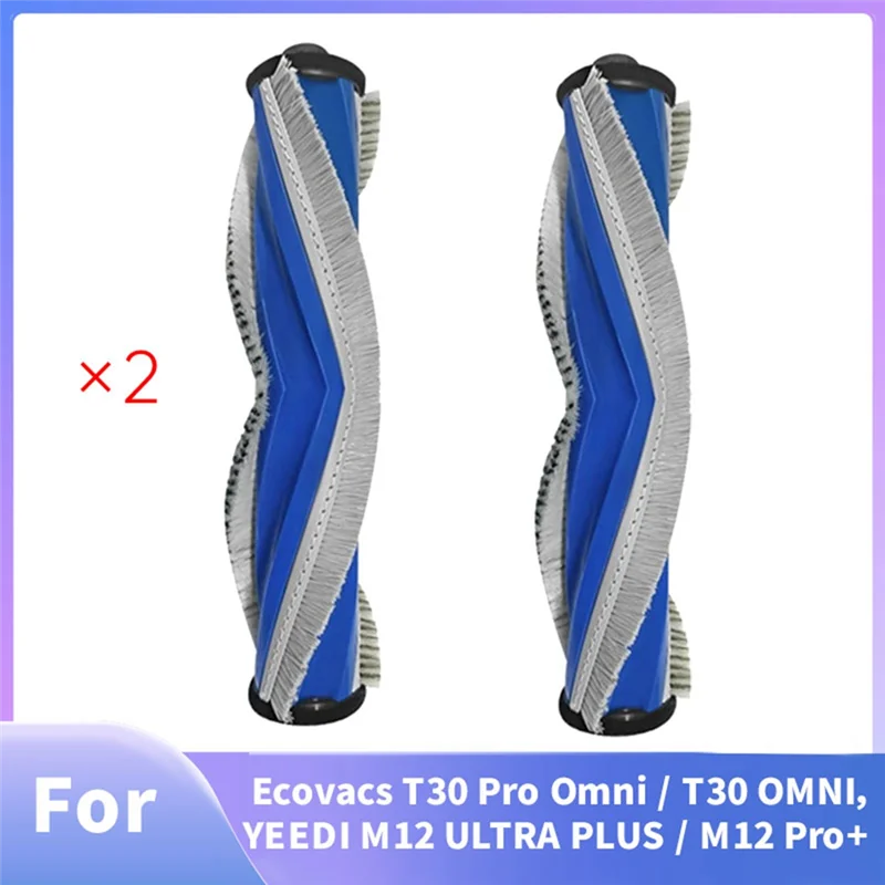 Accesorios de cepillo principal (2 uds) para máquinas de barrido Ecovacs T30 Pro Omni/T30 OMNI YEEDI M12 ULTRA PLUS/M12 Pro + CLIM
