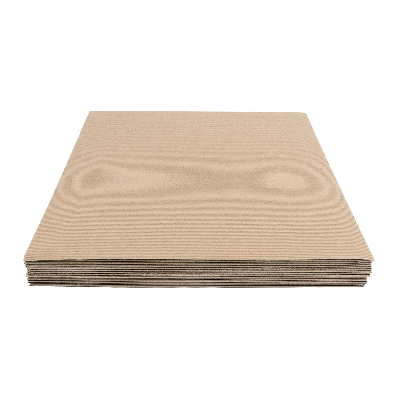 15PCS 24x24 Inch Self-Adhesive Splicing Carpet - Khaki Color