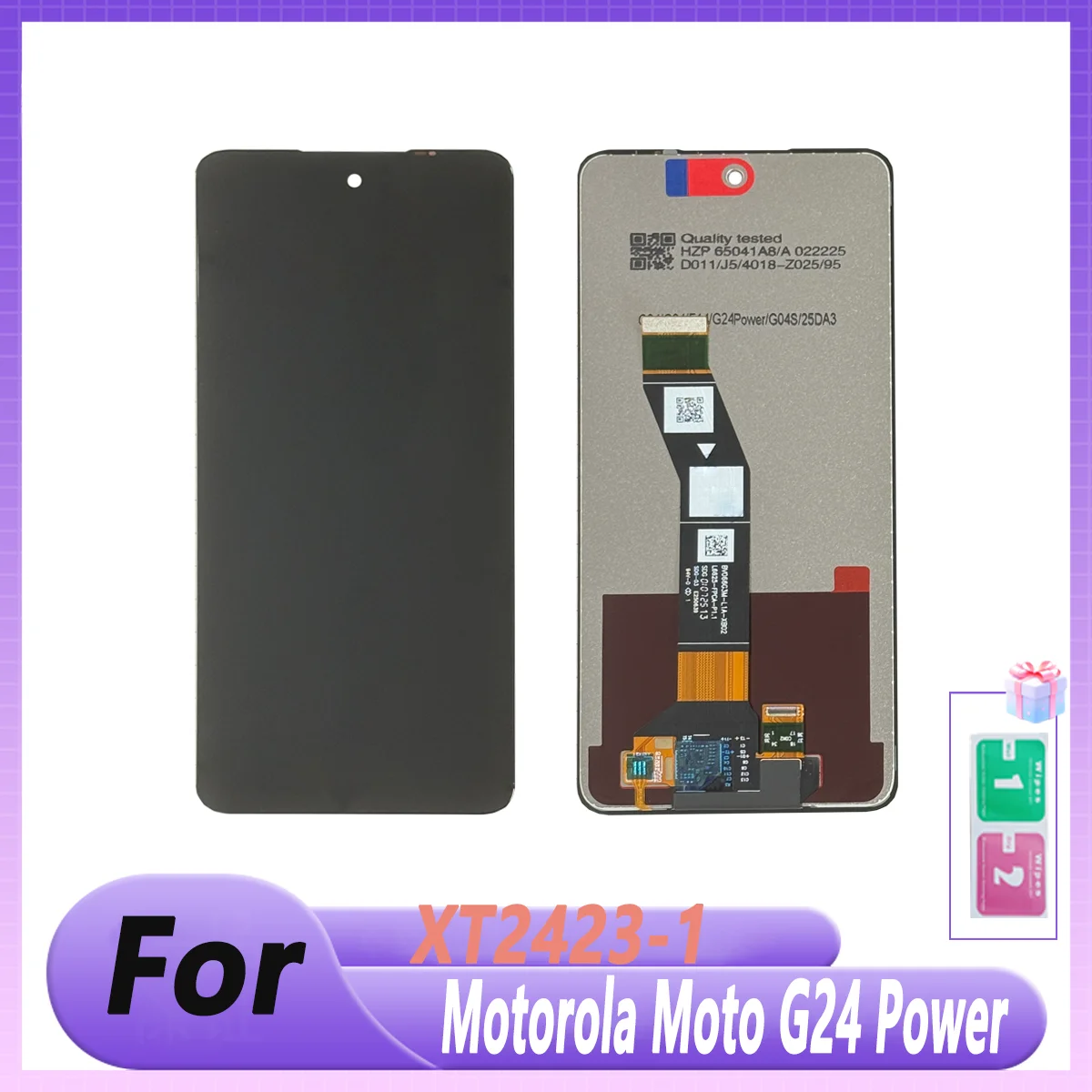 

Pop 6,5 ''для Motorola Moto G24 Power ЖК-дисплей с цифровым преобразователем сенсорного экрана в сборе для Moto G24 Power XT2423-1 Замена ЖК-дисплея Pa