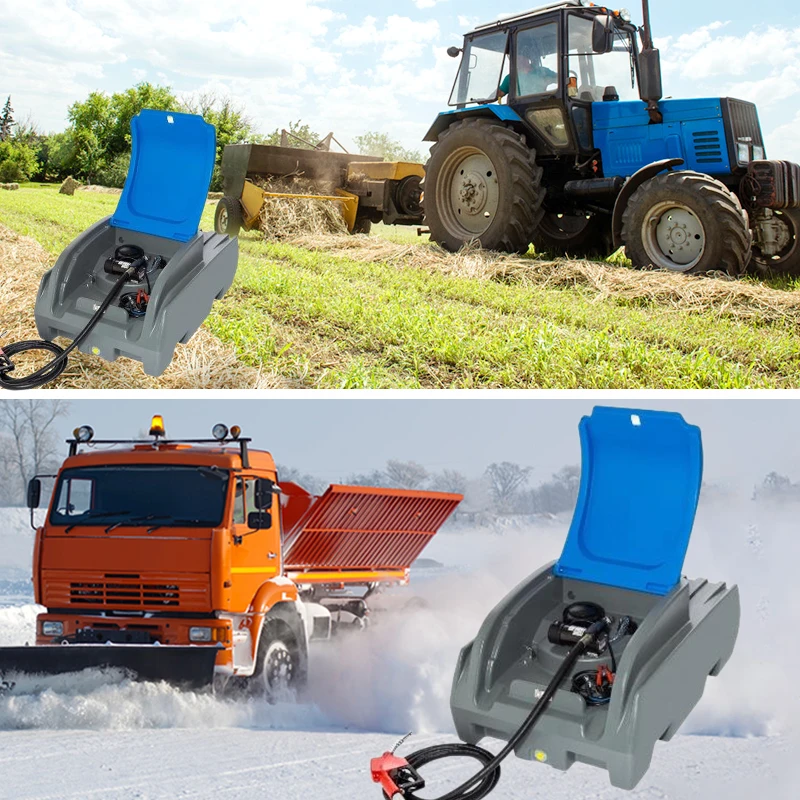 200L Diesel Transfer Tank with 12V Diesel Pump For Mobile refueling Jerry Can Fuel Storage Tank