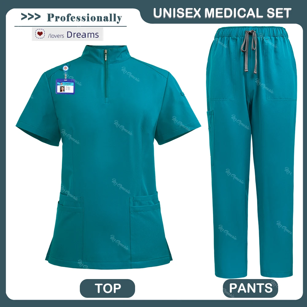 New Surgical Uniforms Woman Work Suit Medical Scrub Set Doctor Nurse Clinical Clothes Hospital Accessories High-quality Workwear