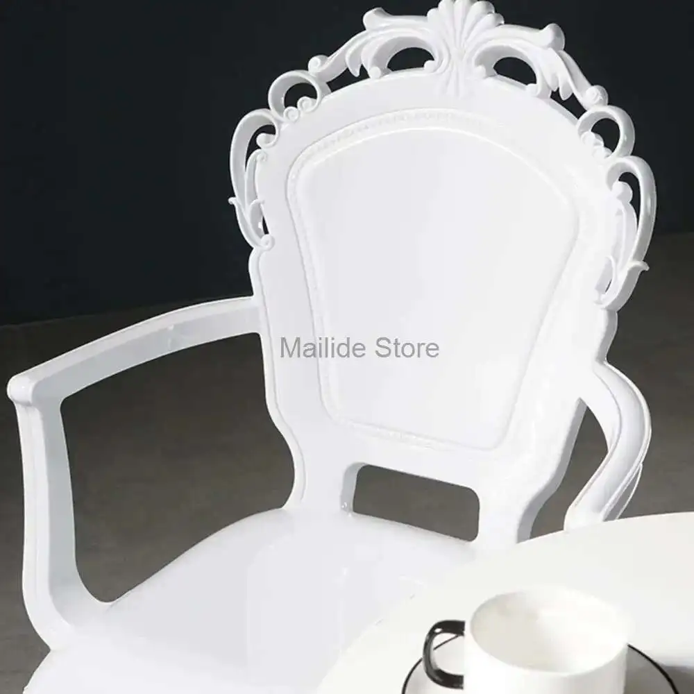 

Transparent simple Dining Chairs Creative Kitchen Furniture Household Acrylic Crystal Dining Chair Designer Palace Style Stool
