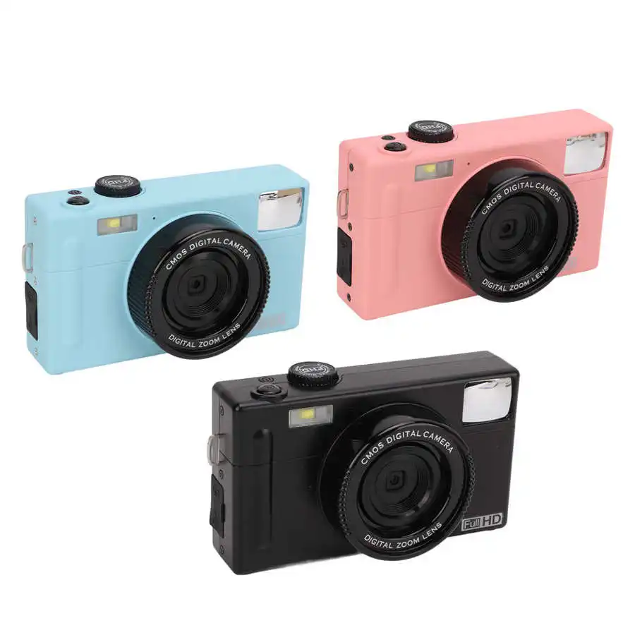 Portable Mini Micro Single Digital Camera 8MP HD CMOS Mirrorless Camera 16X Digital Zoom 3 inch TFT LCD Screen for Beginners