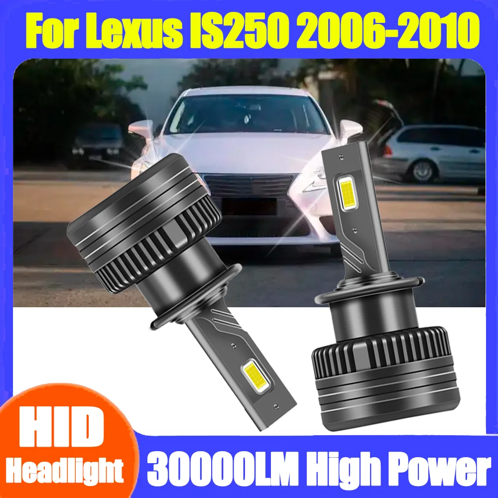 

2 шт., 6000 К, белые, высокая мощность 30000LM, турбо-автолампы, 120 Вт, HID, ксеноновые лампы для фар, 12 В, 24 В, автомобильные фары для Lexus IS250 2006-2010