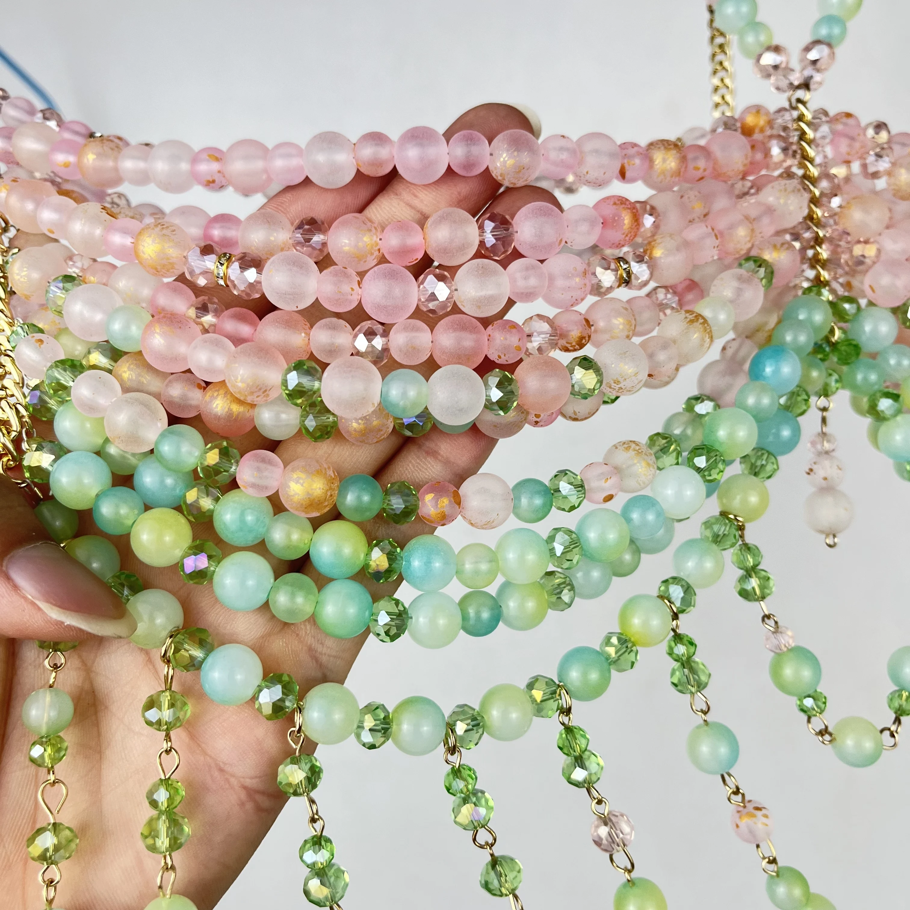 ใหม่โบฮีเมียนลูกปัด Body CHAIN Dopamine สาวร้อนชายหาดเทศกาลดนตรีอุปกรณ์เสริม Slimming และสร้อยคออเนกประสงค์