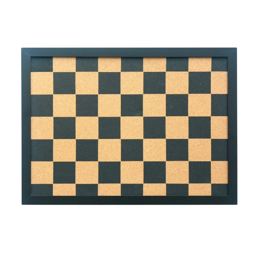 Tablero de corcho a cuadros con marco de madera negro para organización de la oficina en casa, ideal para notas, fotos y horarios, 17 x 23 perfecto