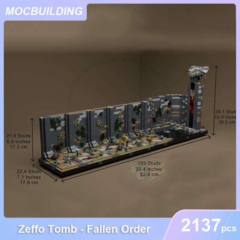 Zeffo Tomb Fallen Order Diorama MOC Building Blocks DIY Assemble Bricks Space Architecture Display UCS Xmas Toys Gifts 2137PCS